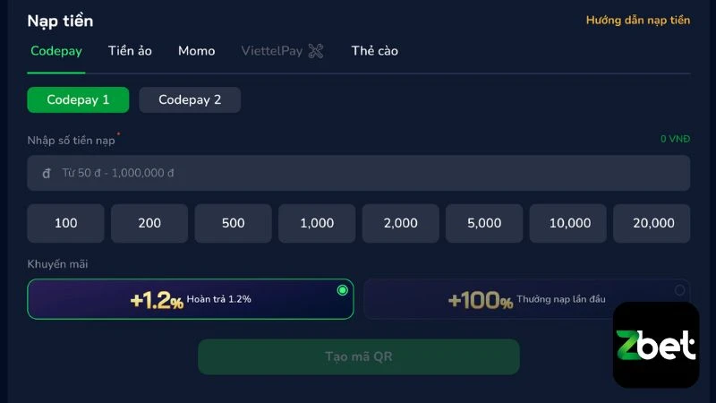 Quét mã QR để nạp tiền nhanh chóng 1s mà lại tránh được lỗi nhập sai thông tin