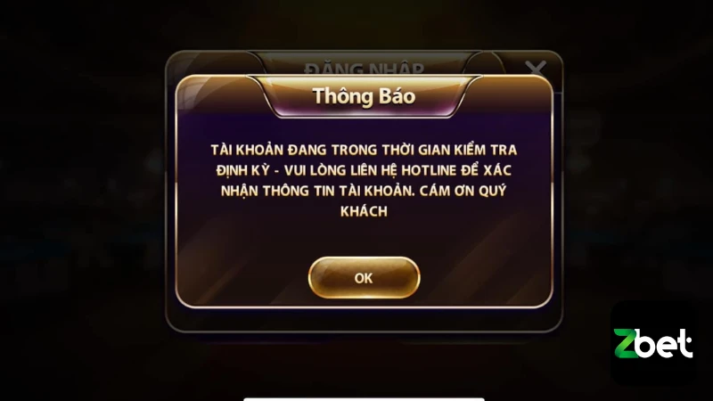 Lỗi ví game bị khóa chỉ có thể giải quyết thông qua sự trợ giúp của nhân viên nhà cái