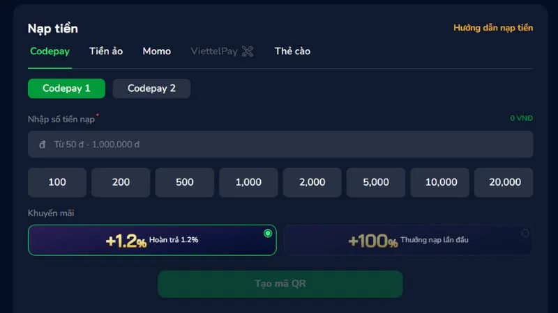 Hội viên Zbet có thể dễ dàng nạp tiền vào ví chơi game cá nhân qua nhiều hình thức